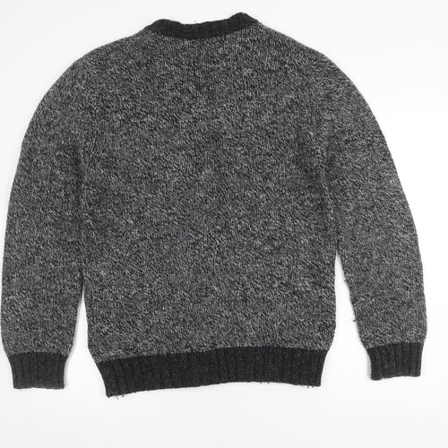 Edwin Men's Grey Wool Pullover Jumper L