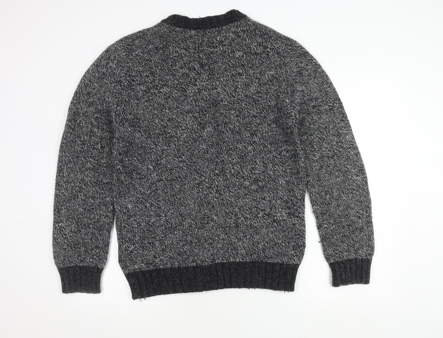 Edwin Men's Grey Wool Pullover Jumper L