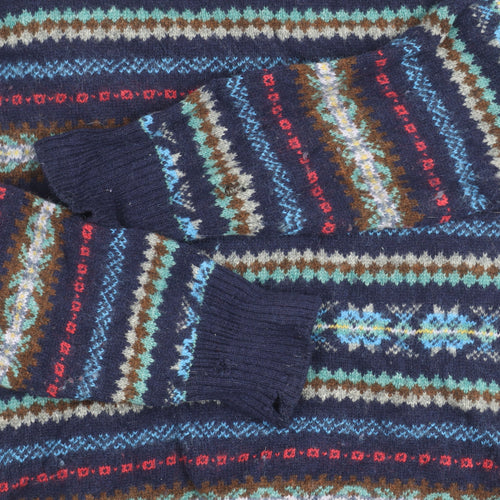 H&M Men's Multicoloured Fair Isle Pullover Jumper M