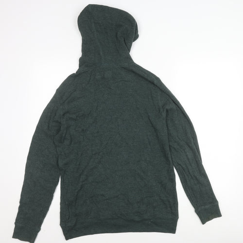 Abercrombie & Fitch Men's Green Pullover Hoodie, S