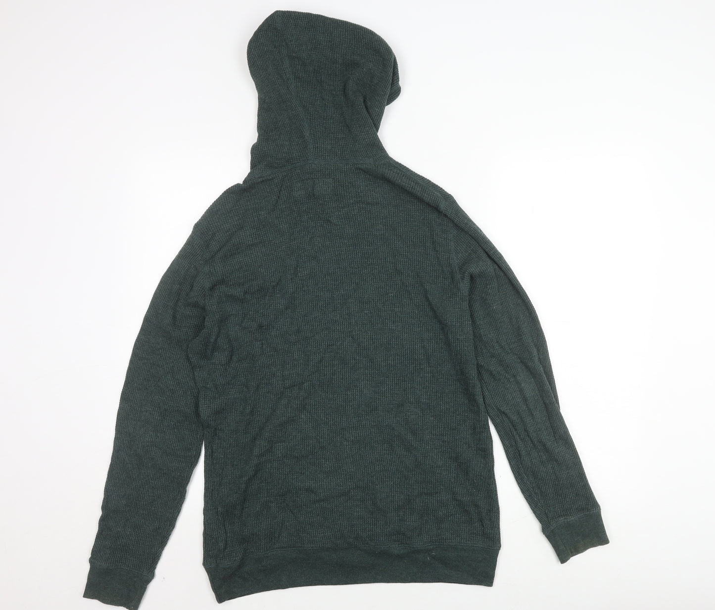 Abercrombie & Fitch Men's Green Pullover Hoodie, S