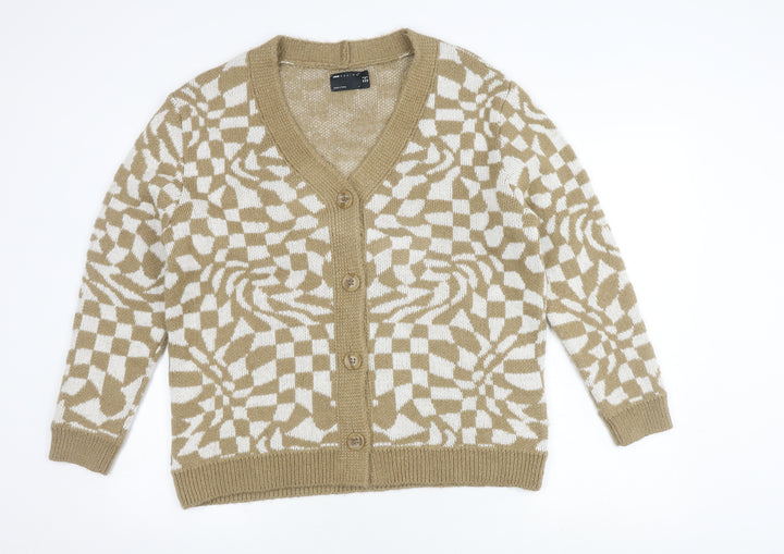ASOS DESIGN Women's Beige Cardigan Size 8