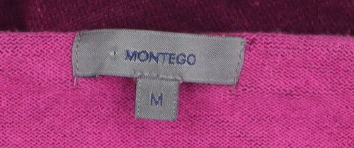 Montego Women's Purple V-Neck Pullover Jumper M