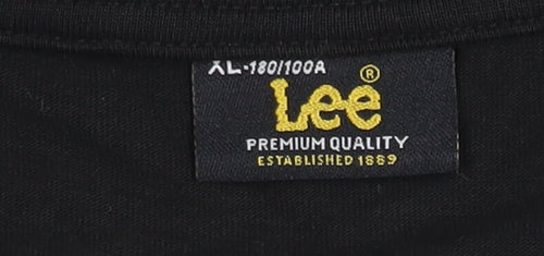 Lee Men's Black XL Music Festival Crew Neck T-Shirt