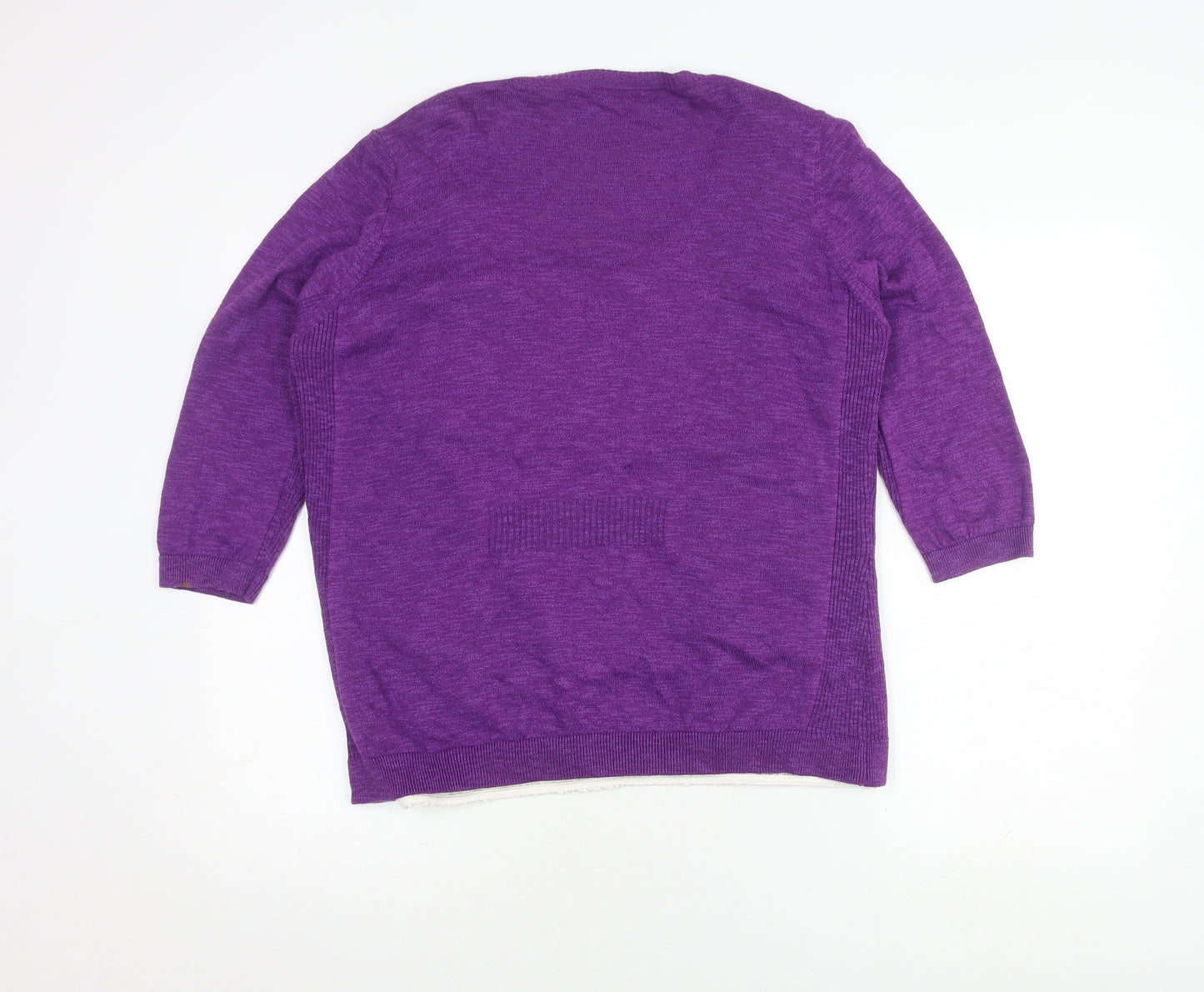 Marks and Spencer Women's Purple Cardigan Size 16