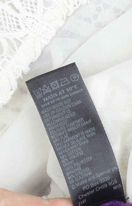 Marks and Spencer Women's Purple Cardigan Size 16