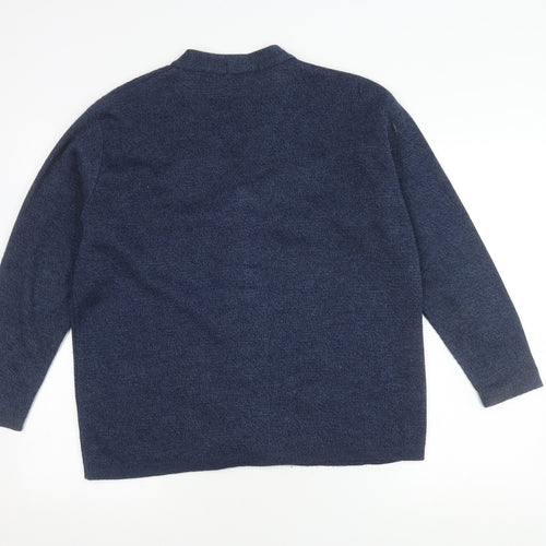 Merry Gold London Women's Blue Cardigan, V-Neck, Size 7XL