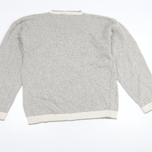 Liberty Sweaters Men's Grey V-Neck Pullover Jumper L