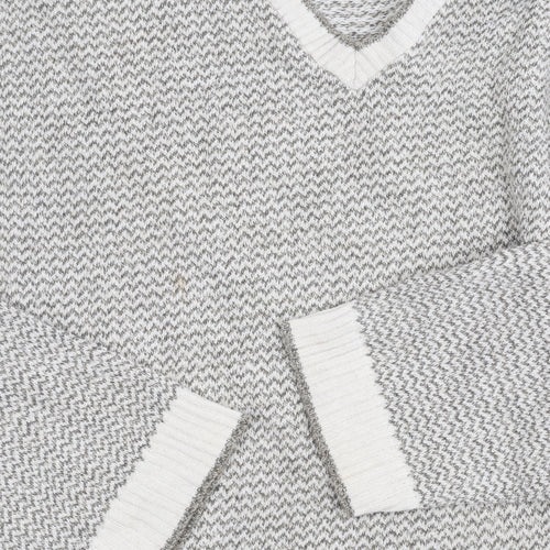 Liberty Sweaters Men's Grey V-Neck Pullover Jumper L