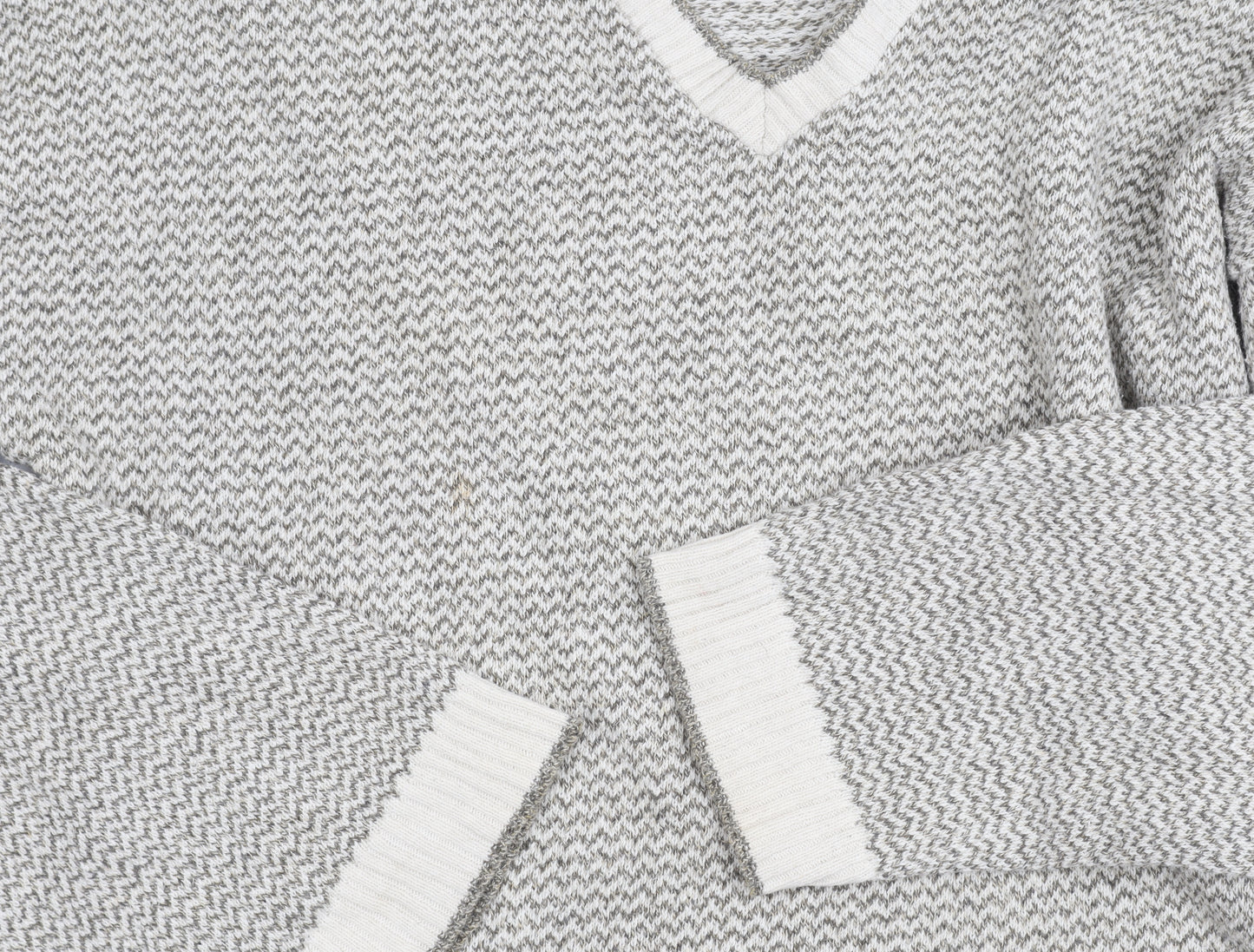Liberty Sweaters Men's Grey V-Neck Pullover Jumper L