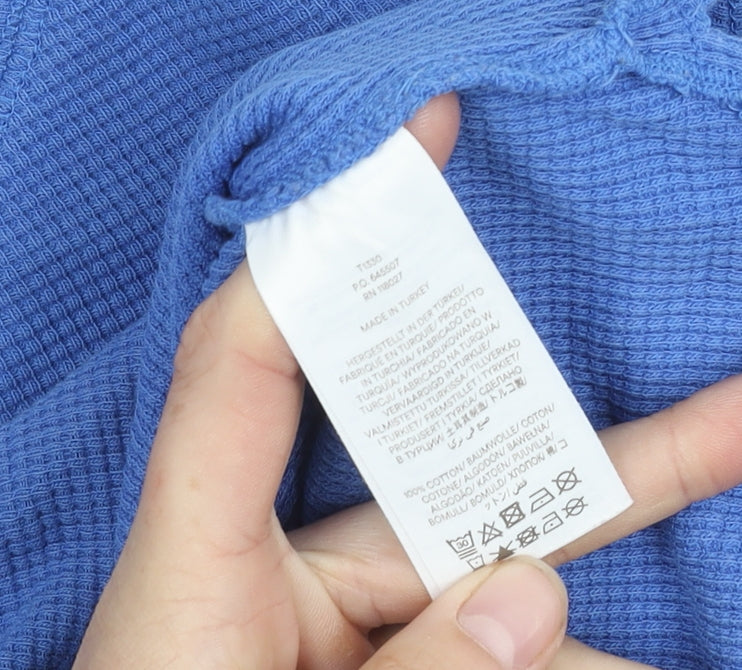 Boden Women's Blue Long Sleeve Knit Top, Size S