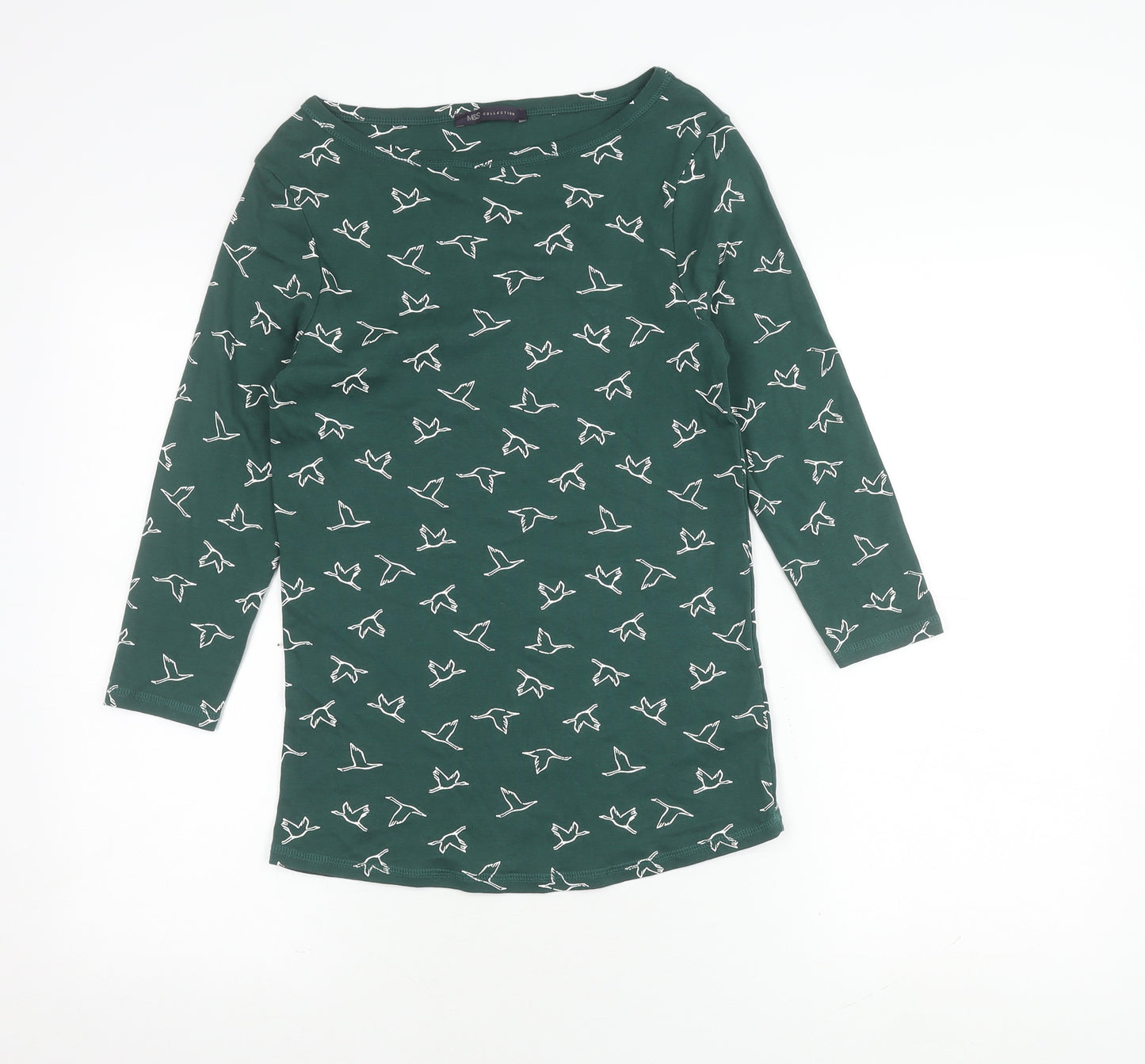 Marks and Spencer Women's Green Animal Print Top UK 12