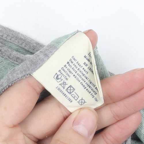 Jack Wills Women's Grey Striped Tank Top Size 10
