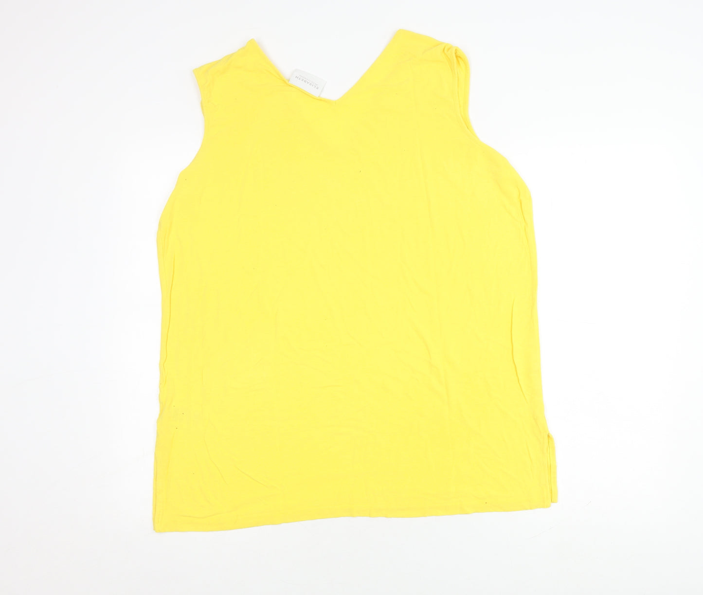 Elisabeth by Liz Claiborne Women's Yellow Tank Top L