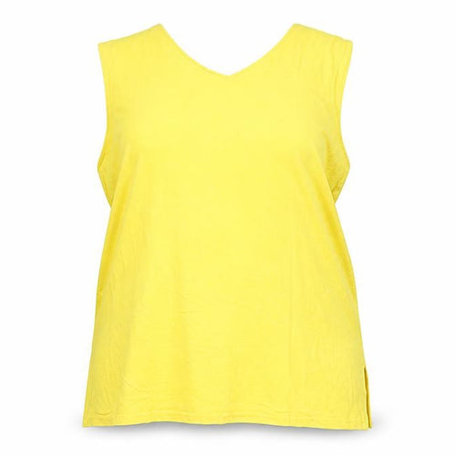 Elisabeth by Liz Claiborne Women's Yellow Tank Top L
