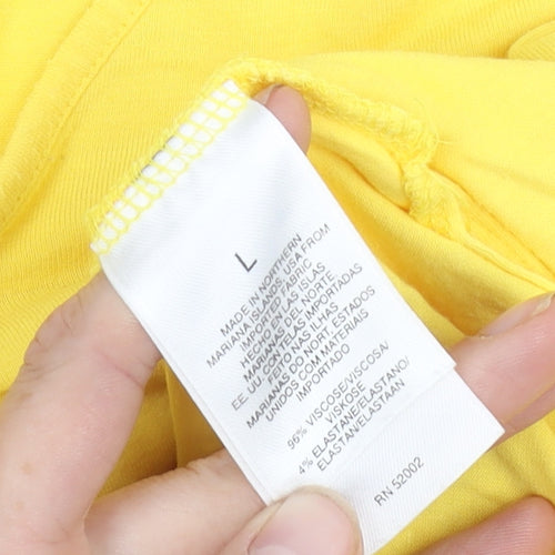 Elisabeth by Liz Claiborne Women's Yellow Tank Top L