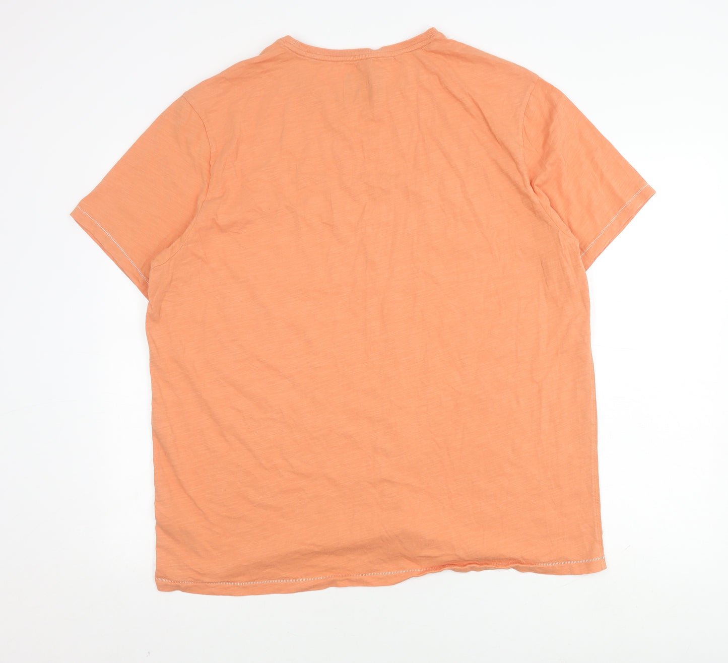 Marks and Spencer Men's Orange 2XL Graphic T-Shirt