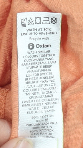 Marks and Spencer Men's Orange 2XL Graphic T-Shirt