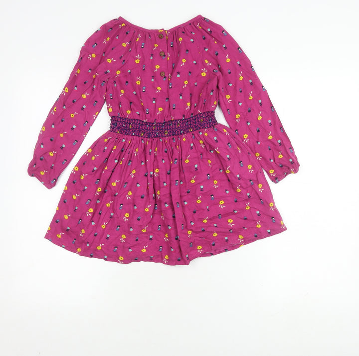 Shrinking Violet Pink Floral A-Line Dress Girls 5-6 Years