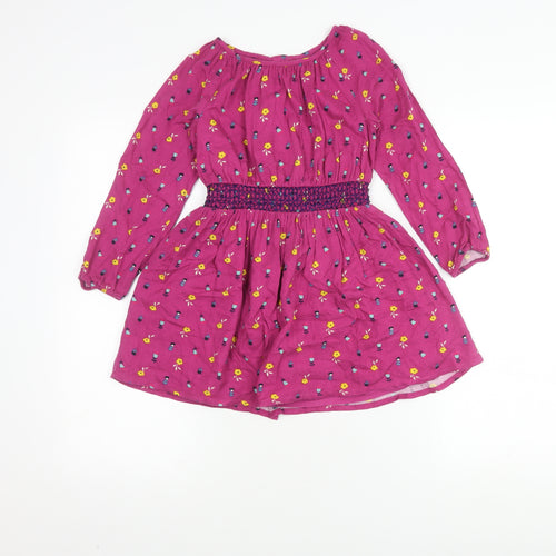 Shrinking Violet Pink Floral A-Line Dress Girls 5-6 Years