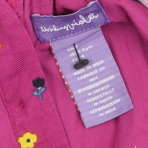 Shrinking Violet Pink Floral A-Line Dress Girls 5-6 Years