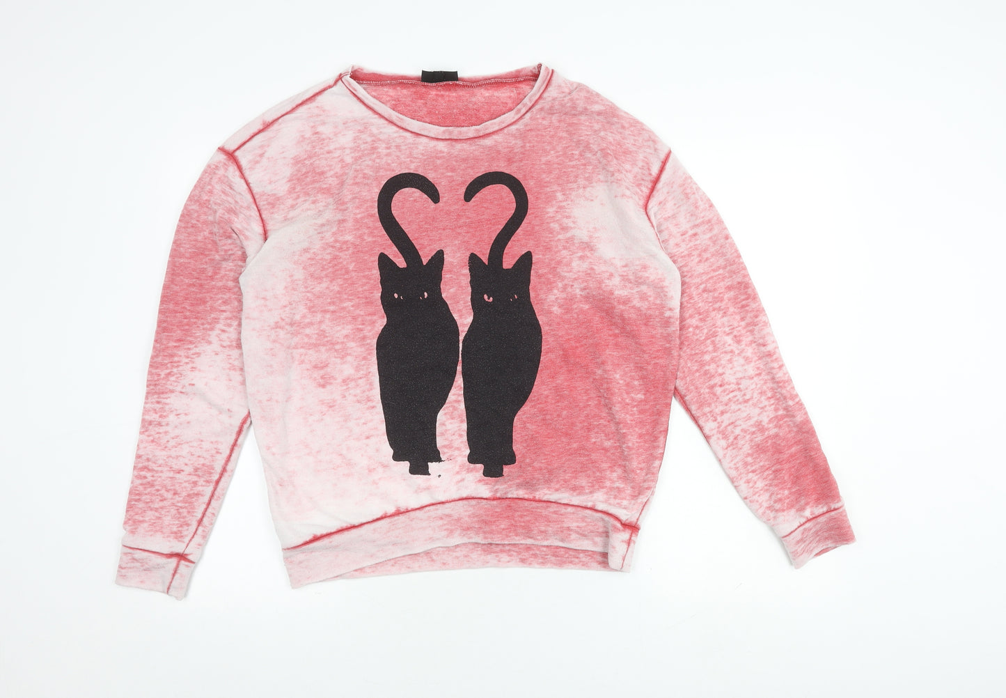 Topshop Women's Multicoloured Size 8 Animal Print Sweatshirt