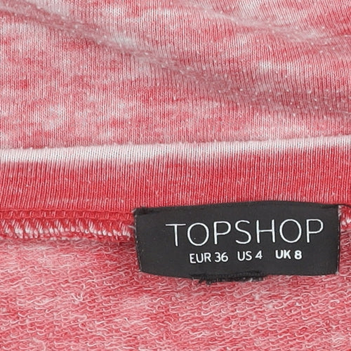 Topshop Women's Multicoloured Size 8 Animal Print Sweatshirt