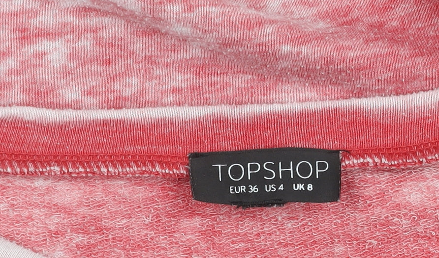 Topshop Women's Multicoloured Size 8 Animal Print Sweatshirt
