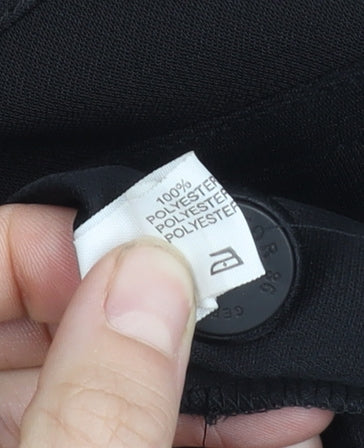 Sommermann Women's Black Long Sleeve Button Top