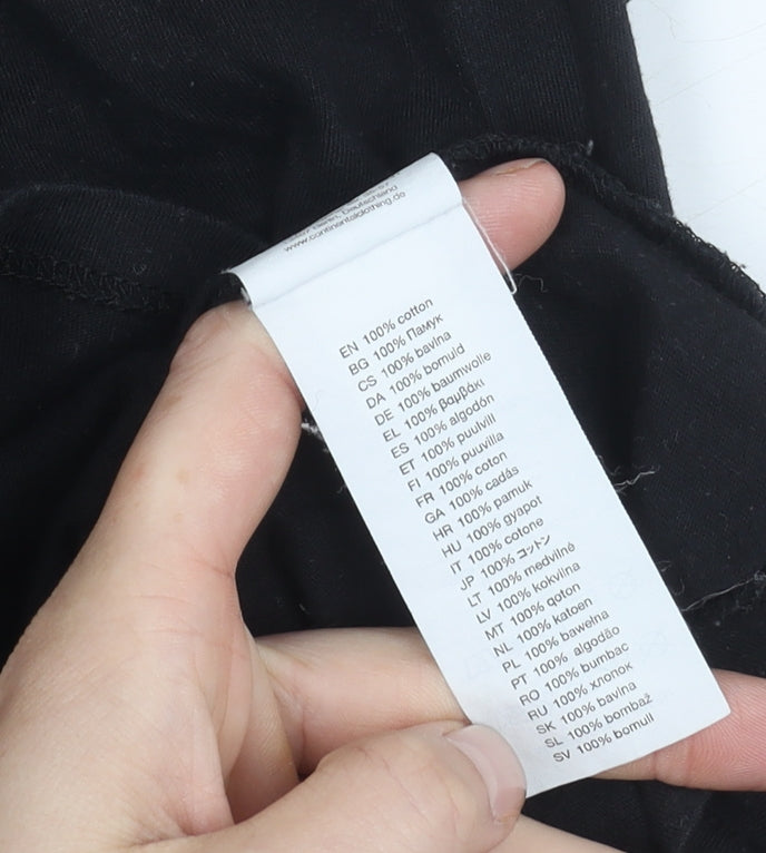 Disko Kids Unisex Black Music T-Shirt M Retro Glitter