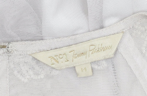No.1 Jenny Packham Women's Ivory A-Line Dress Size 14