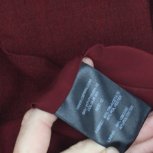 Cefinn Women's Red Long Sleeve High Neck Top