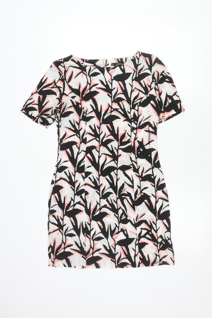 Miss Selfridge Women's Black Animal Print Dress