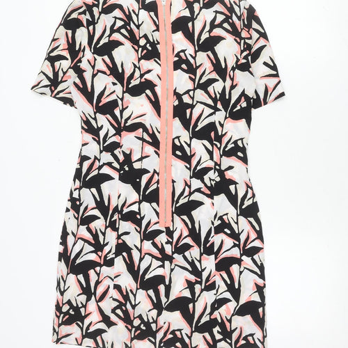 Miss Selfridge Women's Black Animal Print Dress