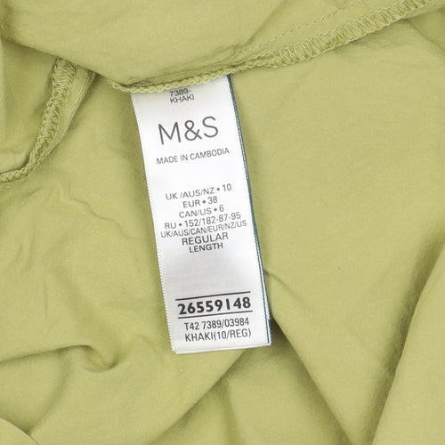 Marks and Spencer Women's Green Sleeveless Dress