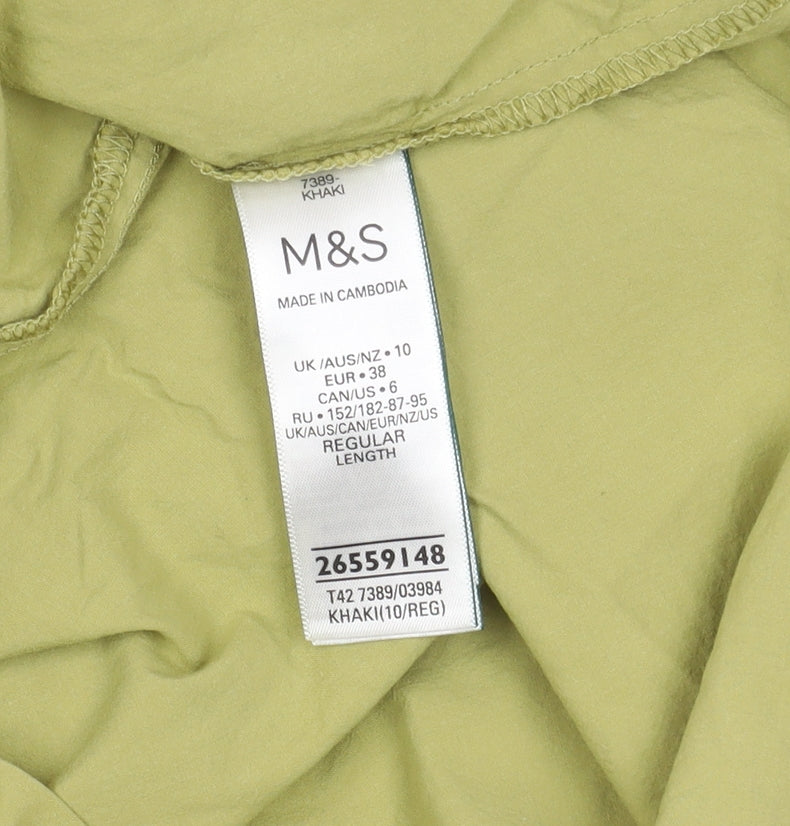 Marks and Spencer Women's Green Sleeveless Dress