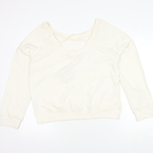 Golddigga Women's Ivory Pullover Sweatshirt Size 18
