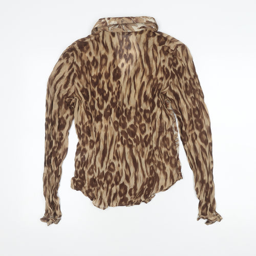 Marks and Spencer Women's Brown Animal Print Blouse
