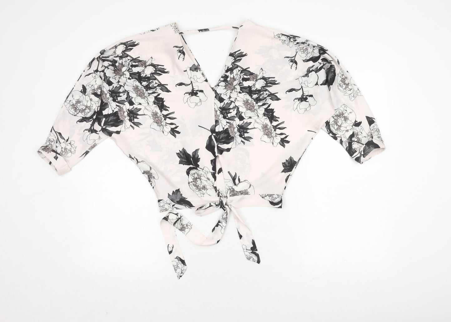 River Island Women's Floral Cropped Blouse