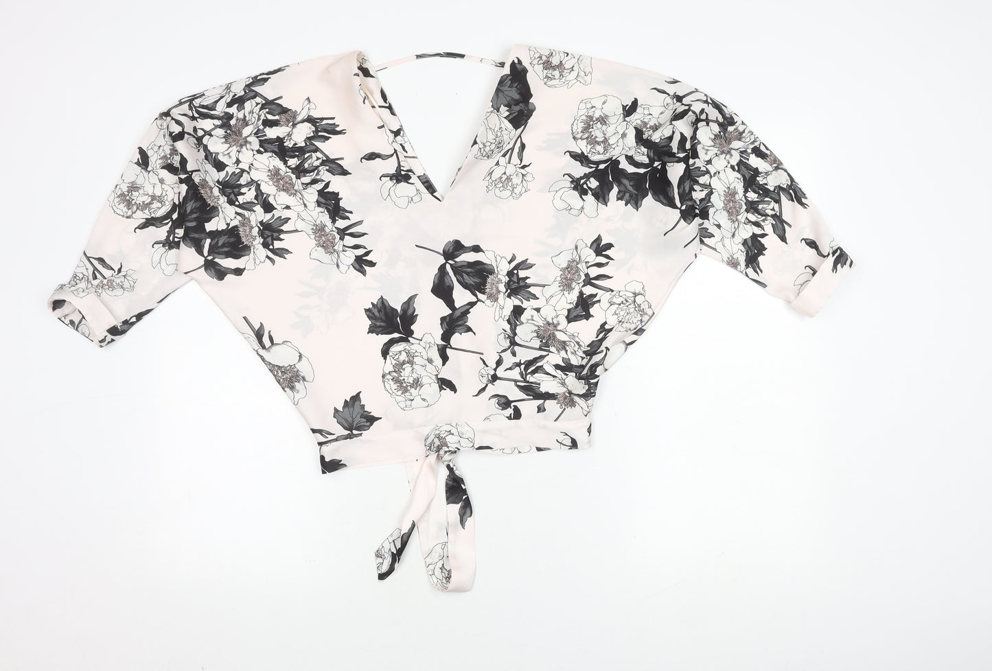 River Island Women's Floral Cropped Blouse