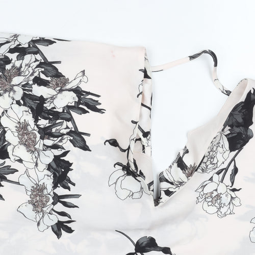 River Island Women's Floral Cropped Blouse