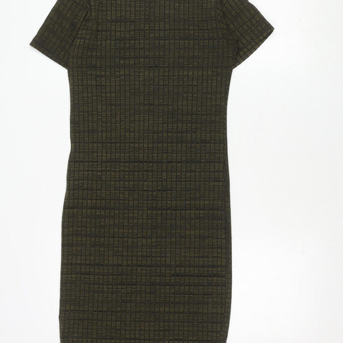 ASOS Women’s Green Check Midi Sheath Dress Size 10