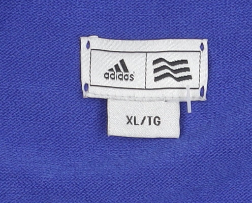 Adidas Men's Blue V-Neck Knit Vest XL