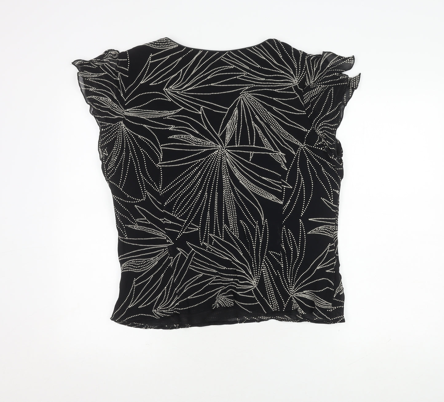 Berkertex Women's Black Geometric Sleeveless Top