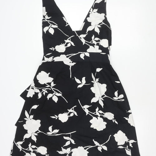 Hobbs Women's Black & White A-Line Dress, Size 16