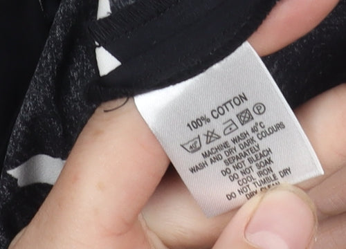 Hobbs Women's Black & White A-Line Dress, Size 16