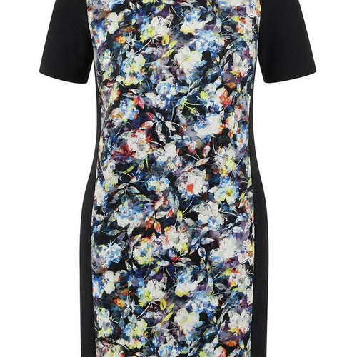 Warehouse Women’s Black Floral Sheath Dress Size 10