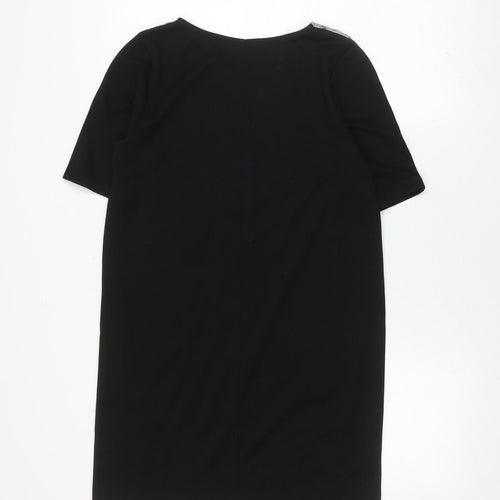 Warehouse Women’s Black Floral Sheath Dress Size 10