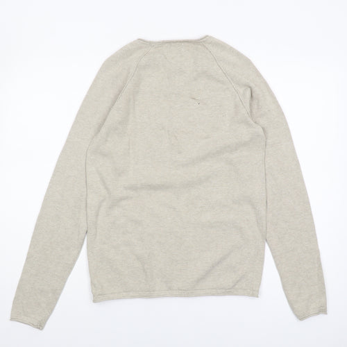 Jack & Jones Men's Beige Pullover Jumper Size S