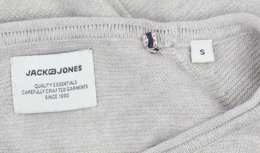 Jack & Jones Men's Beige Pullover Jumper Size S